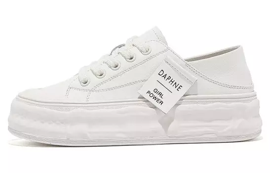 Кеды, скейтборд обувь женская низкая Daphne, белый