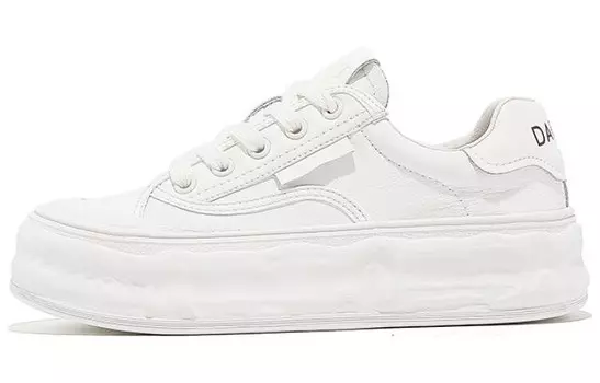 Кеды, скейтборд обувь женская низкая Daphne, белый