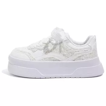 Кеды, скейтборд обувь женская низкая Daphne, белый/розовый