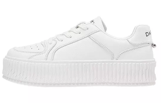 Кеды, скейтборд обувь женская низкая Daphne, белый