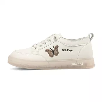 Кеды, скейтборд обувь женская низкая Daphne, бежевый/серый