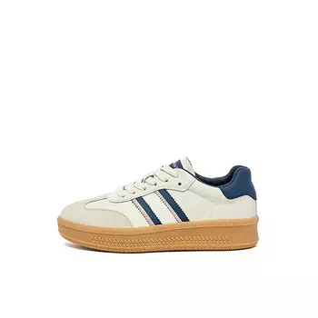 Кеды, скейтборд обувь женская низкая Daphne, бежевый/коричневый