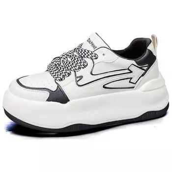 Кеды, скейтборд обувь женская низкая Daphne, бежевый/коричневый