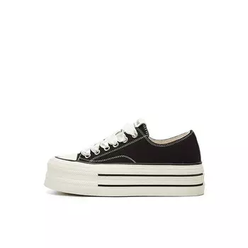 Кеды, скейтборд обувь женская низкая Daphne, черный