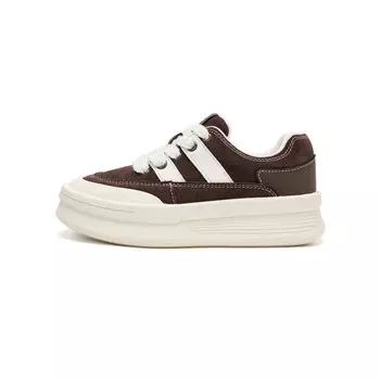 Кеды, скейтборд обувь женская низкая Daphne, цвет Coffee