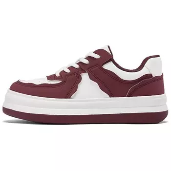 Кеды, скейтборд обувь женская низкая Daphne, красный