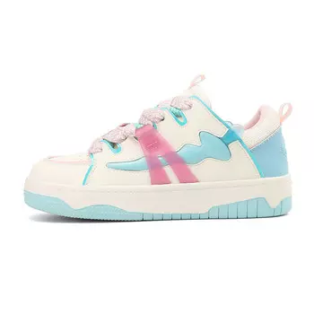 Кеды, скейтборд обувь женская низкая Daphne, розовый/белый