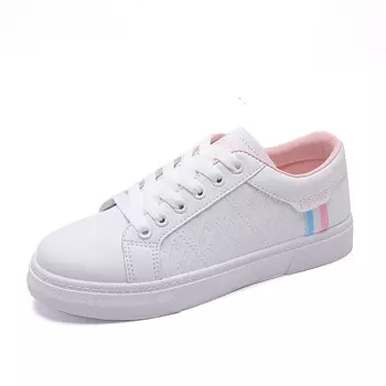 Кеды, скейтборд обувь женская низкая Eastern Camel, белый/черный