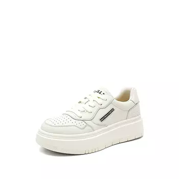 Кеды, скейтборд обувь женская низкая Elle, белый