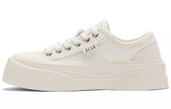 Кеды, скейтборд обувь женская низкая Elle, бежевый