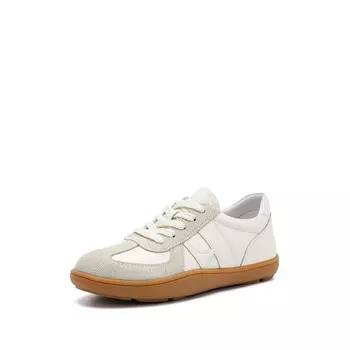 Кеды, скейтборд обувь женская низкая Elle, бежевый