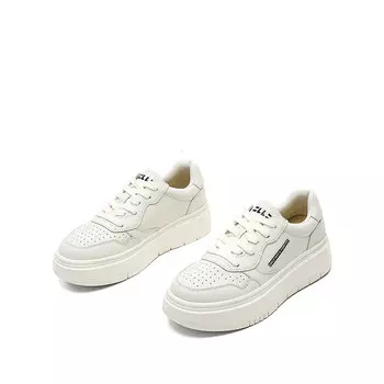 Кеды, скейтборд обувь женская низкая Elle, красный/белый