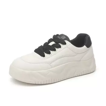 Кеды, скейтборд обувь женская низкая Exull Q, черный/белый