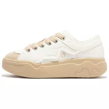 Кеды, скейтборд обувь женская низкая Feather белый/овсяный молочный 361°