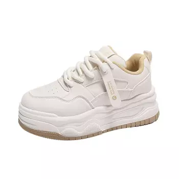 Кеды, скейтборд обувь женская низкая Gejiani, белый/черный