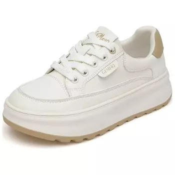 Кеды, скейтборд обувь женская низкая Gemeiq, цвет White Silver