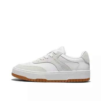 Кеды, скейтборд обувь женская низкая Golf, цвет White + Black