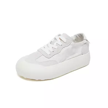 Кеды, скейтборд обувь женская низкая Help, кремовый