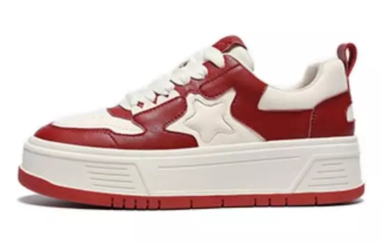 Кеды, скейтборд обувь женская низкая Hla, красный