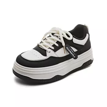 Кеды, скейтборд обувь женская низкая Huanqiu, черный