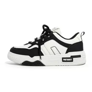 Кеды, скейтборд обувь женская низкая Humanism 1986, белый/синий