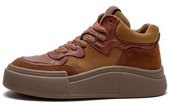 Кеды, скейтборд обувь женская низкая Jay, цвет Yellow Brown