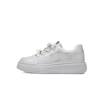 Кеды, скейтборд обувь женская низкая Jin Baichuan, цвет White Gray