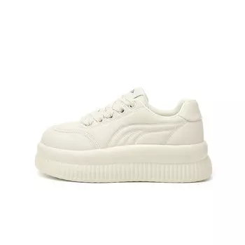 Кеды, скейтборд обувь женская низкая Jin Baichuan, бежевый