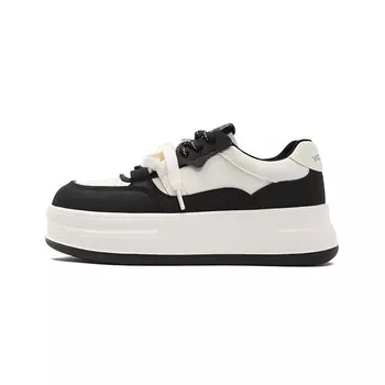 Кеды, скейтборд обувь женская низкая Josiny, бежевый/коричневый