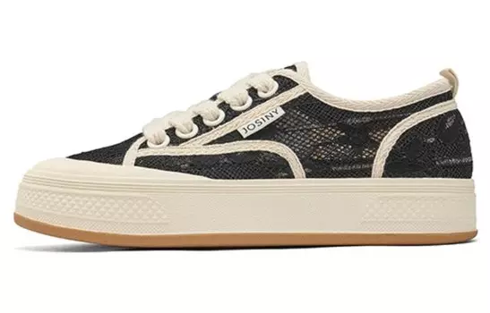 Кеды, скейтборд обувь женская низкая Josiny, черный