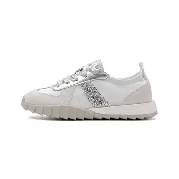 Кеды, скейтборд обувь женская низкая Josiny, цвет Silver Gray