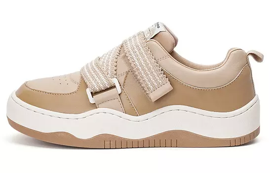 Кеды, скейтборд обувь женская низкая Joy&Mario, цвет Apricot