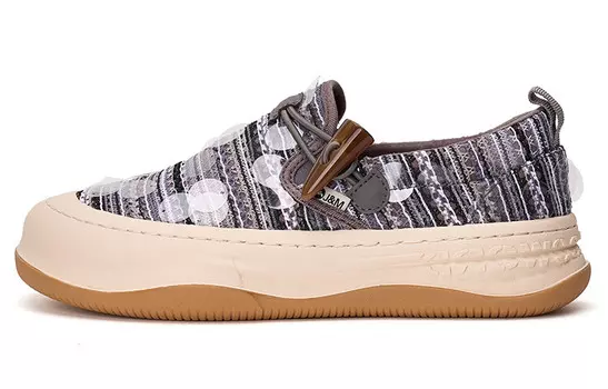 Кеды, скейтборд обувь женская низкая Joy&Mario, серый