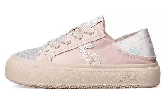 Кеды, скейтборд обувь женская низкая Joy&Mario, розовый