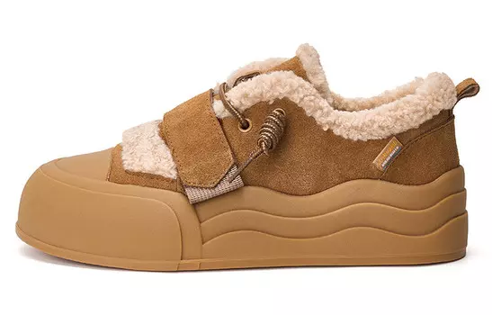 Кеды, скейтборд обувь женская низкая Joy&Mario, коричневый