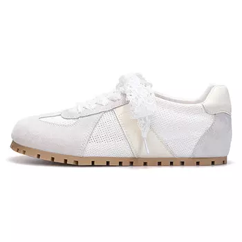 Кеды, скейтборд обувь женская низкая Joy&Mario, бежевый