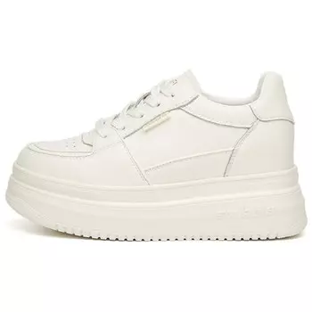 Кеды, скейтборд обувь женская низкая Kekafu, белый/черный