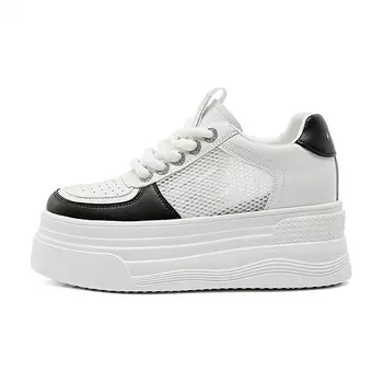 Кеды, скейтборд обувь женская низкая Kekafu, белый/черный