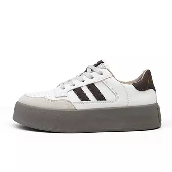 Кеды, скейтборд обувь женская низкая коричневый Deerway