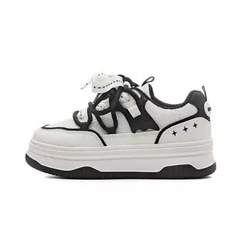 Кеды, скейтборд обувь женская низкая красный Huanqiu