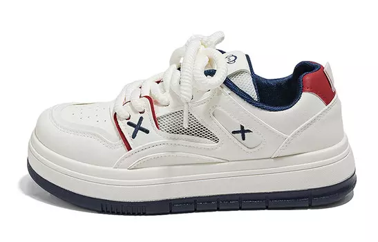 Кеды, скейтборд обувь женская низкая красный Paul Frank