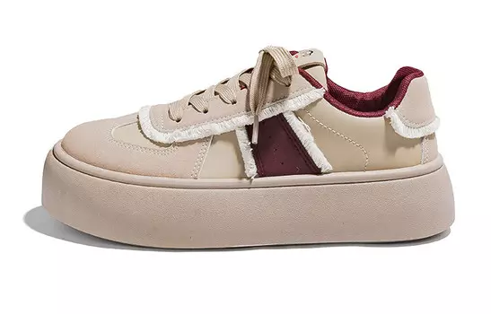 Кеды, скейтборд обувь женская низкая красный Paul Frank