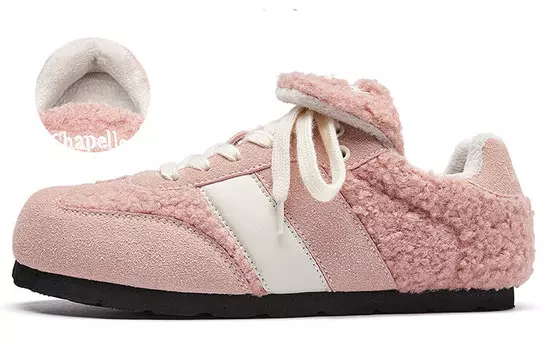 Кеды, скейтборд обувь женская низкая La Chapelle, бежевый/коричневый