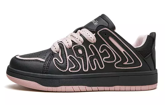 Кеды, скейтборд обувь женская низкая La Chapelle, бежевый/сине-красный