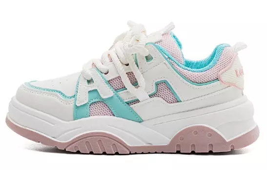 Кеды, скейтборд обувь женская низкая La Chapelle, розовый/голубой