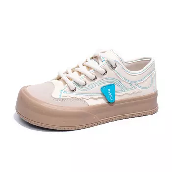 Кеды, скейтборд обувь женская низкая La Chapelle, черный