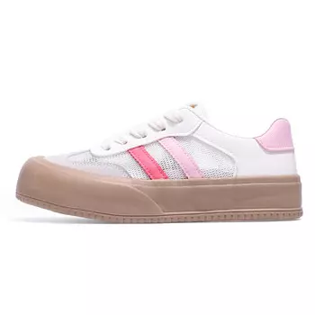 Кеды, скейтборд обувь женская низкая La Chapelle, бежевый/синий