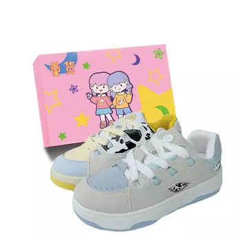 Кеды, скейтборд обувь женская низкая Lianghuo, цвет Mismatched