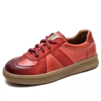 Кеды, скейтборд обувь женская низкая Meizushenghui, красный