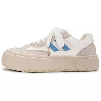 Кеды, скейтборд обувь женская низкая Miiracer, белый/синий